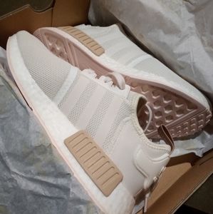 Women's Adidas NMD_R1 Nude/Tan/Cream running shoes